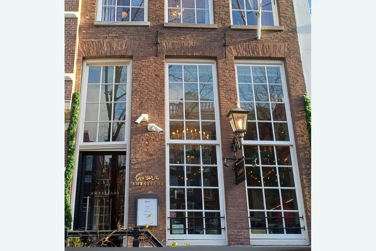 Illustratief voorbeeld van een glasgevel