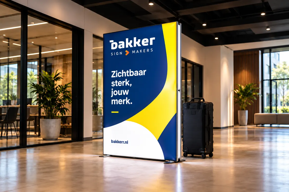 Dubbelzijdig pop-up LED-frame